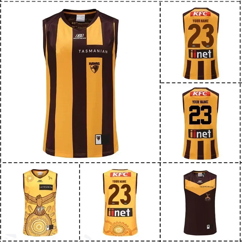 2023 Hawthorn Hawks Home / Away / Indigenous Guernsey - Mens Size:S-5XL（Print Custom Name Number）