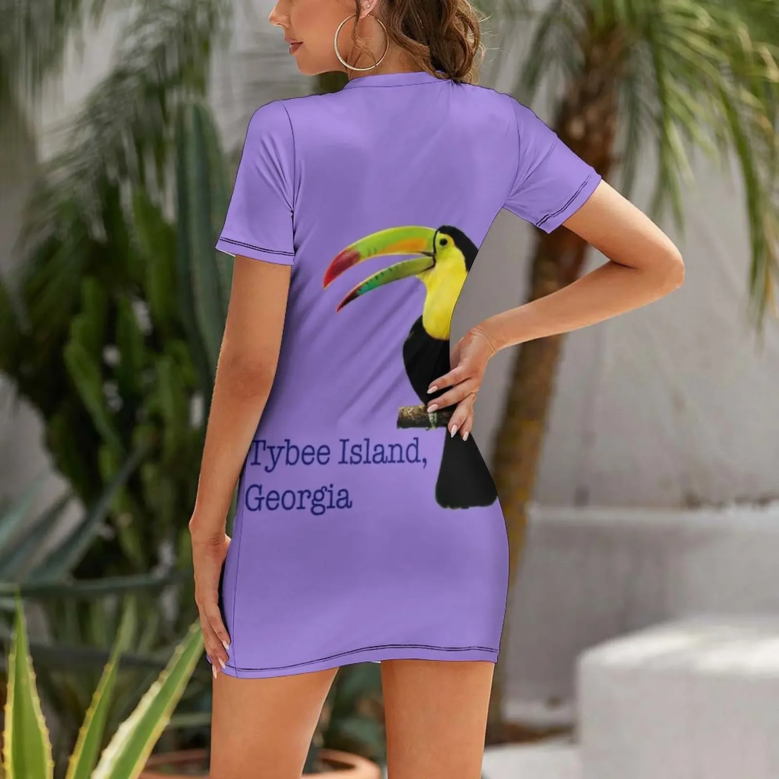 تصميم الطوقان، جزيرة تايبي، جورجيا، الشاطئ، فستان ممتع بأكمام قصيرة، ملابس حفلة موسيقية، فساتين العروس #2