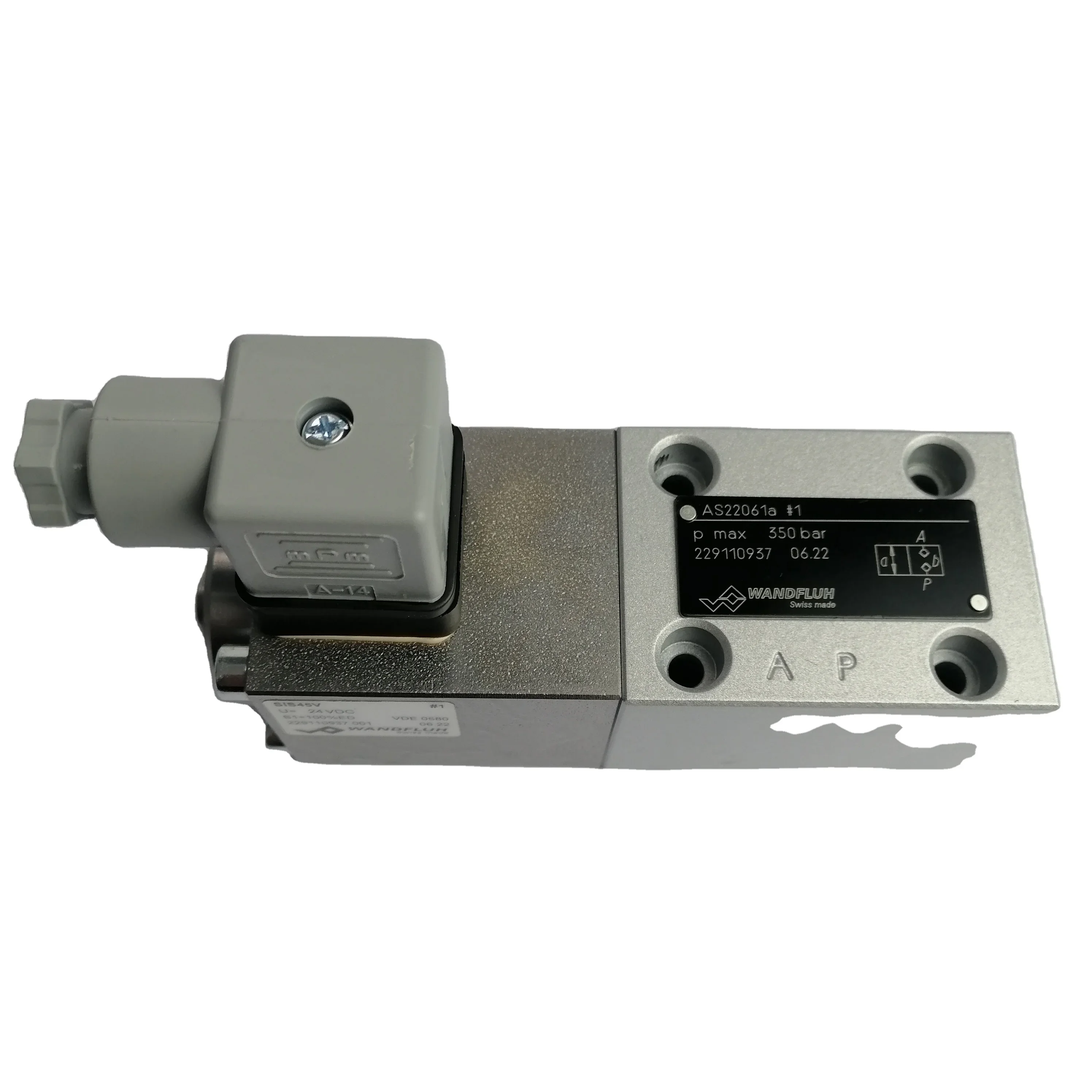 original Wandfluh hydraulic solenoid valves AS32061a-G24