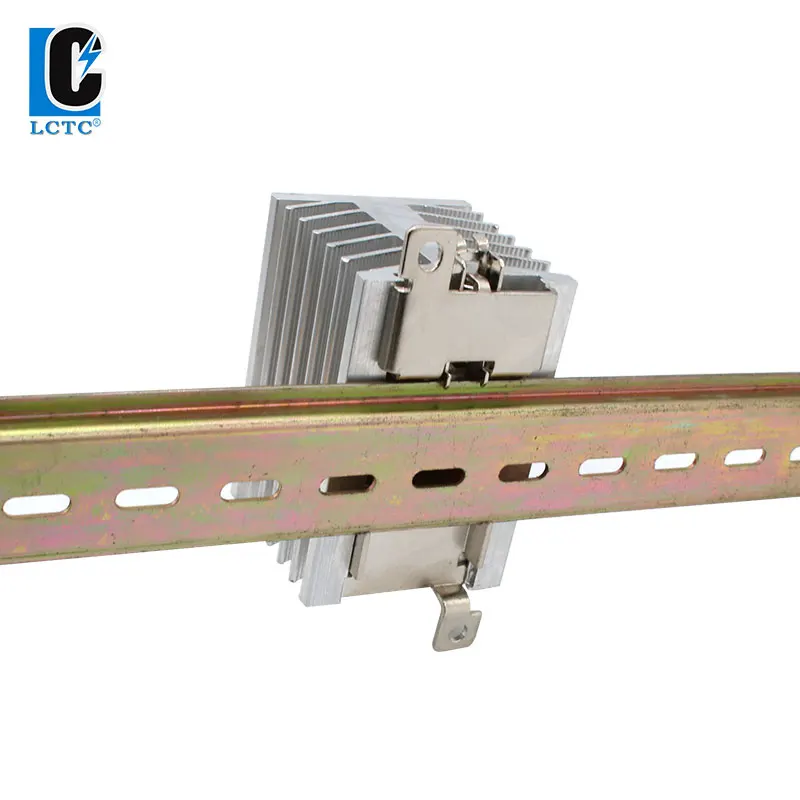 New Aluminum Heat Sink DIN Rail Mounted For Single Solid State Relay40A 50A 60A 80A SSR Raditor