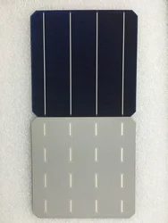 100Pcs 5.03W 20.6% Effciency Grade A 156 * 156MM Photovoltaic Mono Monocrystalline Silicon Solar Cell 6x6 For Solar Panel