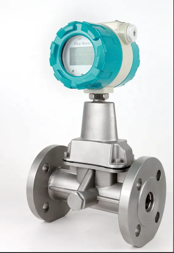 High-precision gas flow meter Natural Gas Argon Compressed Air Precession Vortex Flow Meter With DN50 Flange