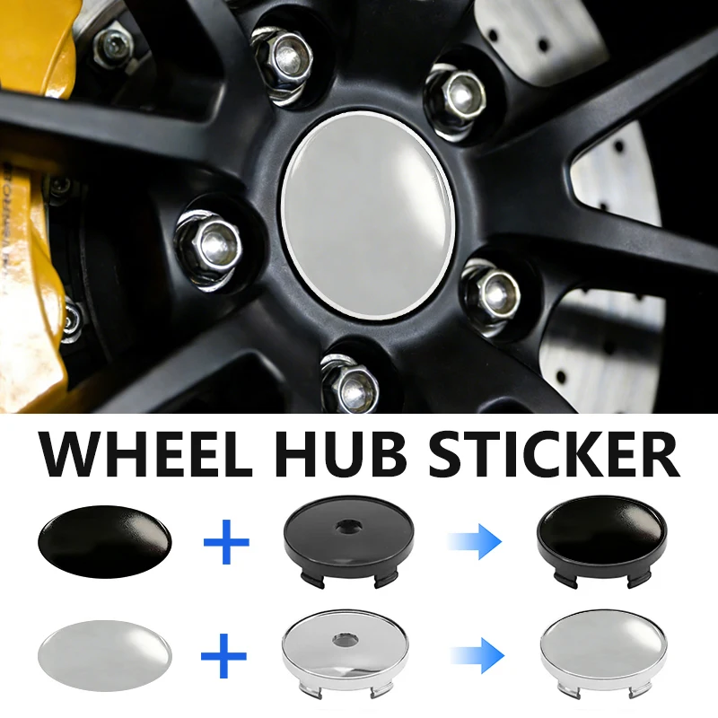 

Car Wheel Center Hub Caps Emblem Stickers 4pcs 56/60mm Tire Rim Covers Auto Accessories
