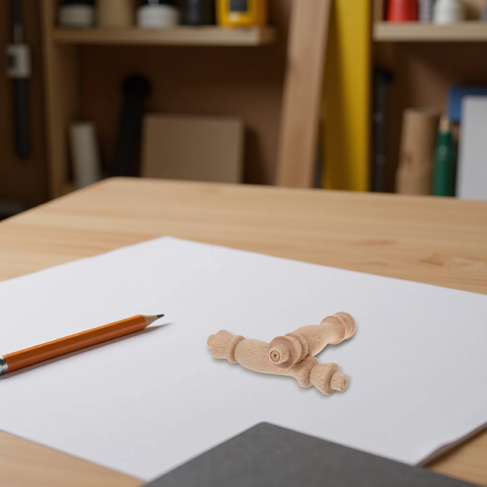 

6pcs Solid Wood Baluster Spindles Unfinished Mini Roman Pillars For Diy Craft Indoor Home Decoration Column Rail Staircase