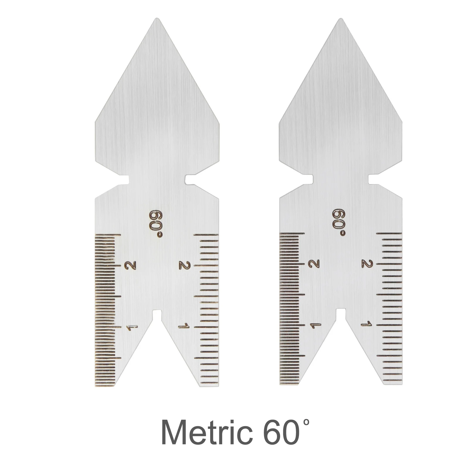 3pcs Fishtail Whitworth / US / Metric Angle Degrees Template Center Gauge Screw Thread Pitch Cutting Gauge Measuring Tools Set