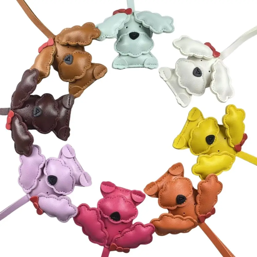 حقيبة من جلد البولي يوريثان ذات أذنين مموجة - سحر مشبك شعر مجعد لطيف مع فيونكة/نجمة، إكسسوار حقيبة رائع #3