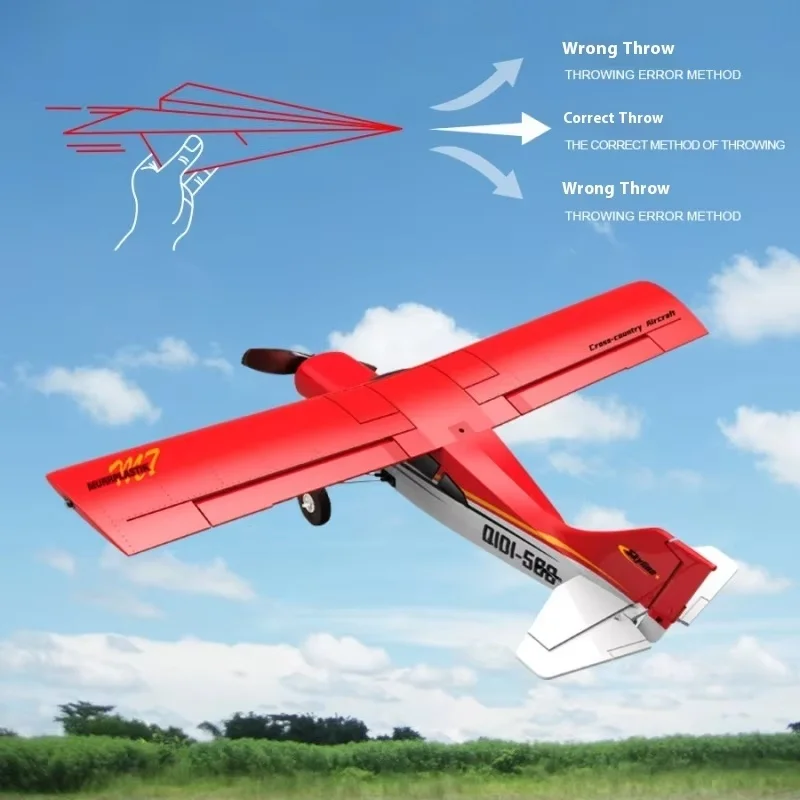 NEW START QIDI560 M7 Remote Controlled Aircraft Four Channel Moire Practice Plane Glider Simulation Model Toy Festival Gift