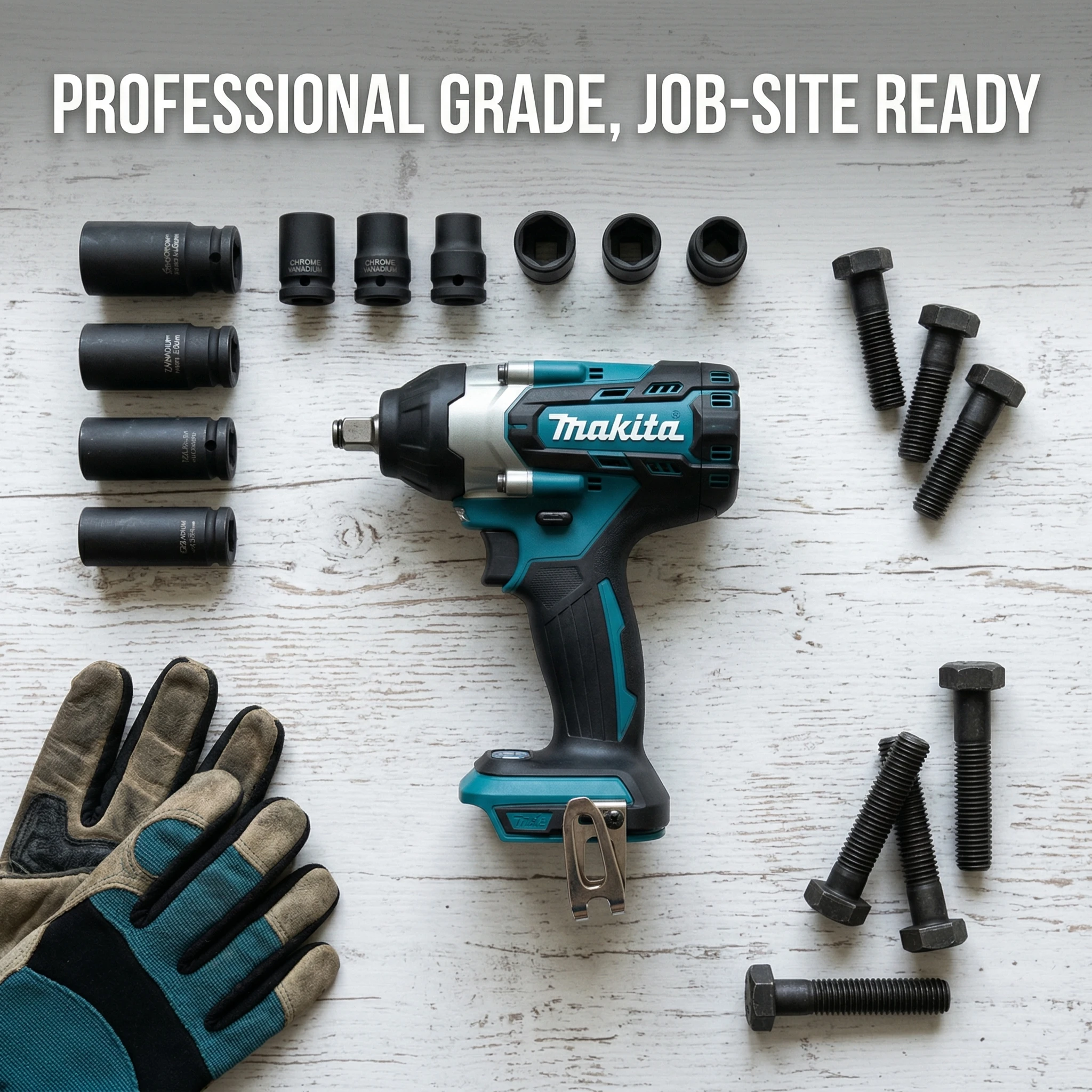 Makita High Torque DTW700 18V Brushless Impact Wrench 1000N·m Cordless Tool For Household Auto DIY And Heavy Hardware Overhaul - view 4