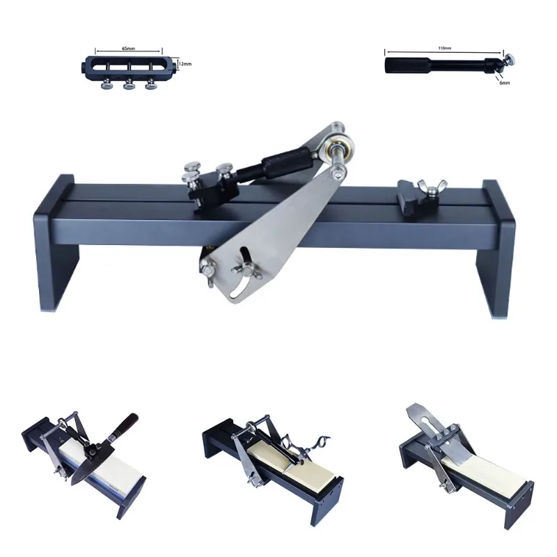 Multifunctional Fixed Angle Knife Sharpener Adjustable Professional Grindstone Sharpening Frame Whetstone Tool + 3 Types Fixture