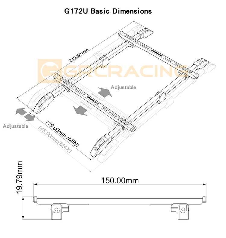 Multifunction roof luggage rack Box For 1/10 RC Crawler Car Traxxas TRX-4 Defender Bronco SCX10 90046 AX103007 RC4WD DIY Parts