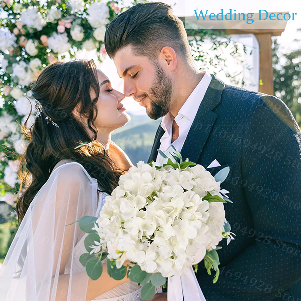 15-200 قطعة زهور الكوبية الاصطناعية نابض بالحياة زهور الكوبية الحريرية مع سيقان DIY بها بنفسك الزفاف محور ديكور المنزل #2