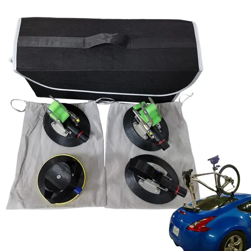 

Bike Rack For Car Roof Universal Car Roof Luggage Rack Bicycle Carrier Sucker Bike Rack Multifunctional For Luggages Bicycles