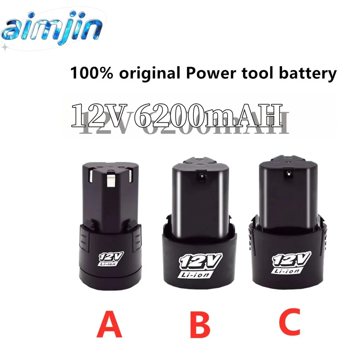 

12V 6200mAh Lithium Battery18650 Li-ion Battery Power Tools accessories For Cordless Screwdriver