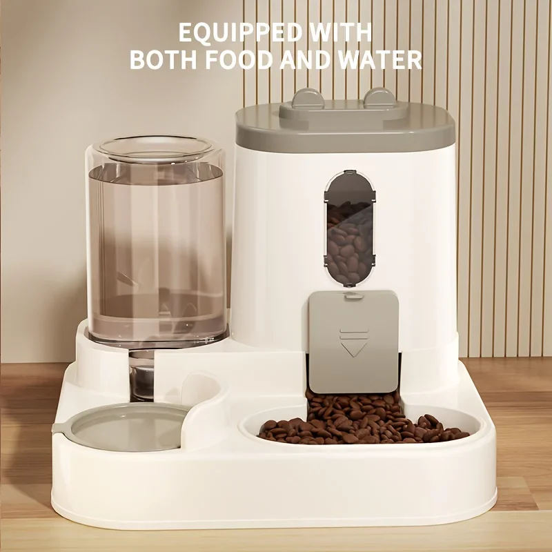 2in 1 Cat Food Dispenser Water and Food Integrated Fully Automatic Cat Food Feeding and Water Dispenser Cute Water Dispenser image 5