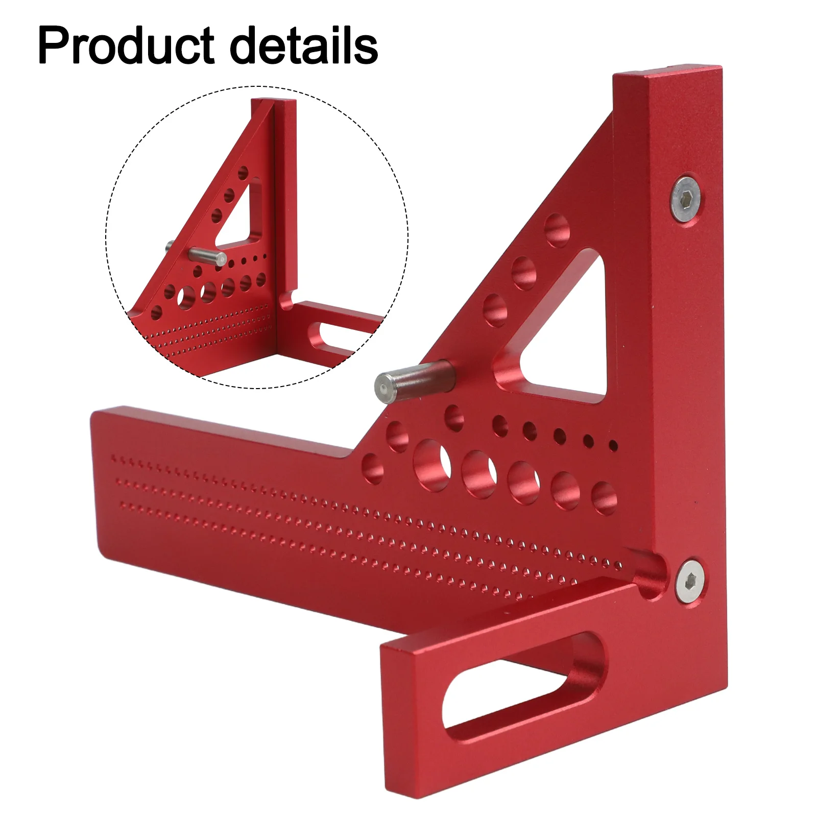 

Angle Measuring Tool 3D Carpenter's Square Clear Ink UV Printing Easy To Use 16.5*7.9*11.2cm Crafting Projects
