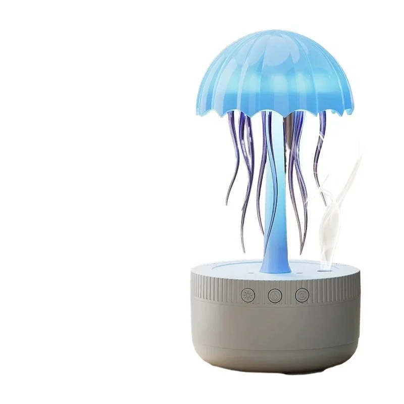 300Ml Dynamic Jellyfish Essential Oil Diffuser 7 Color Night Light Humidity Air Humidifier Household Bedroom Plastic