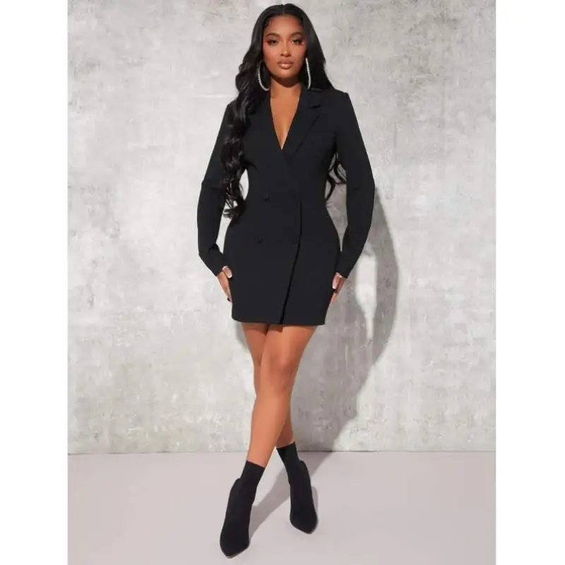 

Женский двубортный костюм Dr, повседневный комплект спортивной одежды Seven-Quarter Sve Autumn Faion, женская одежда