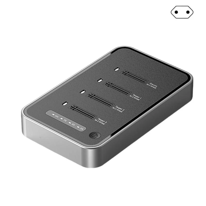 

4 Port M.2 Solid Disks Docking Station Aluminum Cooling Case USB4.0 40Gbps