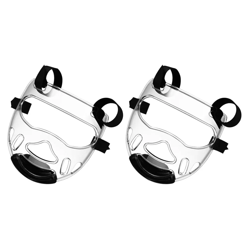 

2Pcs Face Protector Taekwondo Mask Detachable Boxing Face Guard Martial Art Headgear Sparring Protective Gear Karate Gear