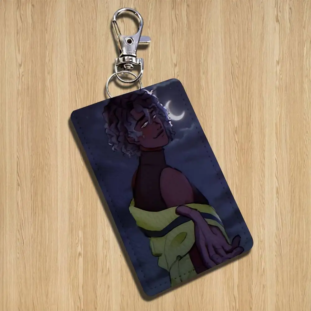 M-Micah Yujin GAME ERROR 143 Leather Keychain Badge Holder with