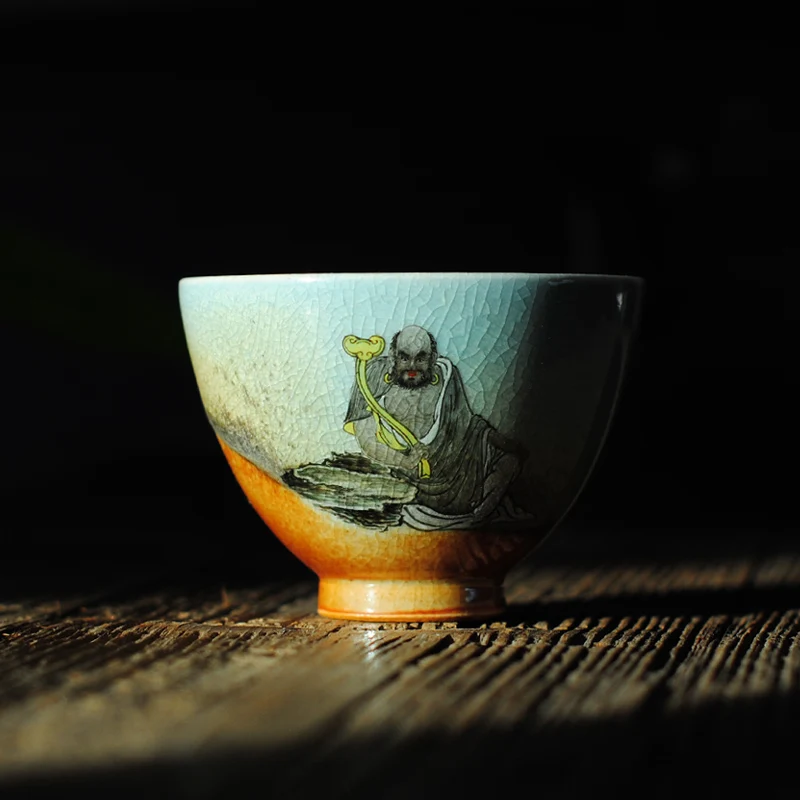 

Чайный сервиз печь Jingdezhen, печь для обжига глазури, чайная чашка Damo Arhat, Подарочный глазурь, чайный сервиз, чайная чашка кунг-фу