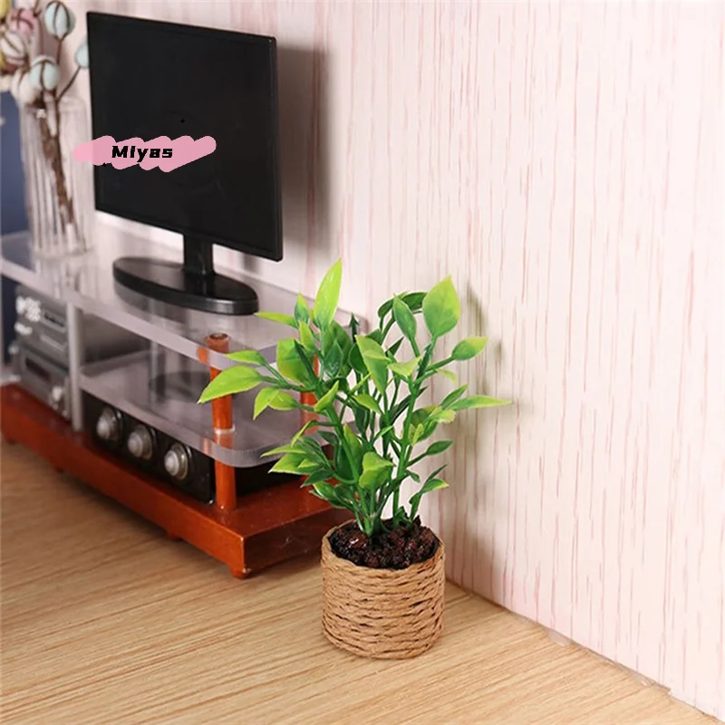 

Миниатюрная модель апельсинового дерева для кукольного домика, 1 шт., 1/12, миниатюрное зеленое растение в горшке, декор для дома и сада, аксессуары для игрушек