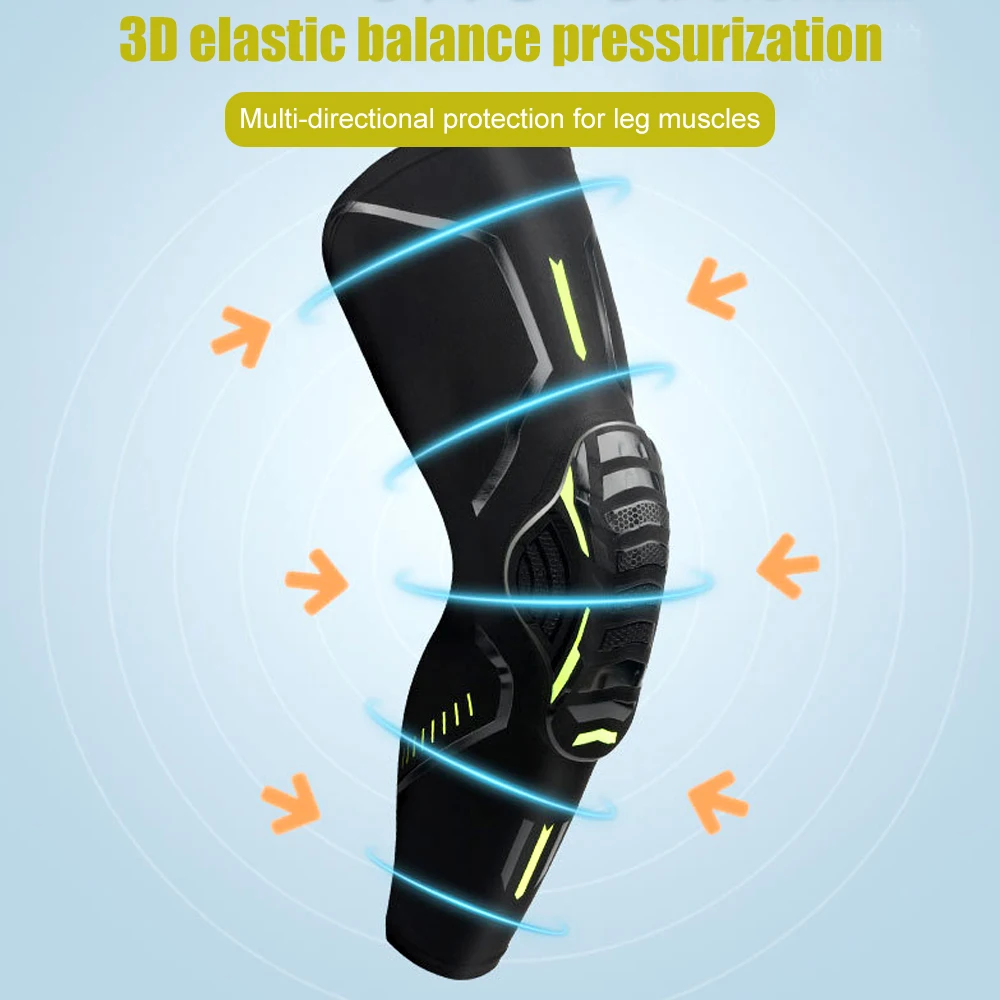 1 Pair Sports Knee Pads Bike Cycling Protection Basketball Roller Skating Knee Pad Adult Kids Leg Cover Anti-collision Protector