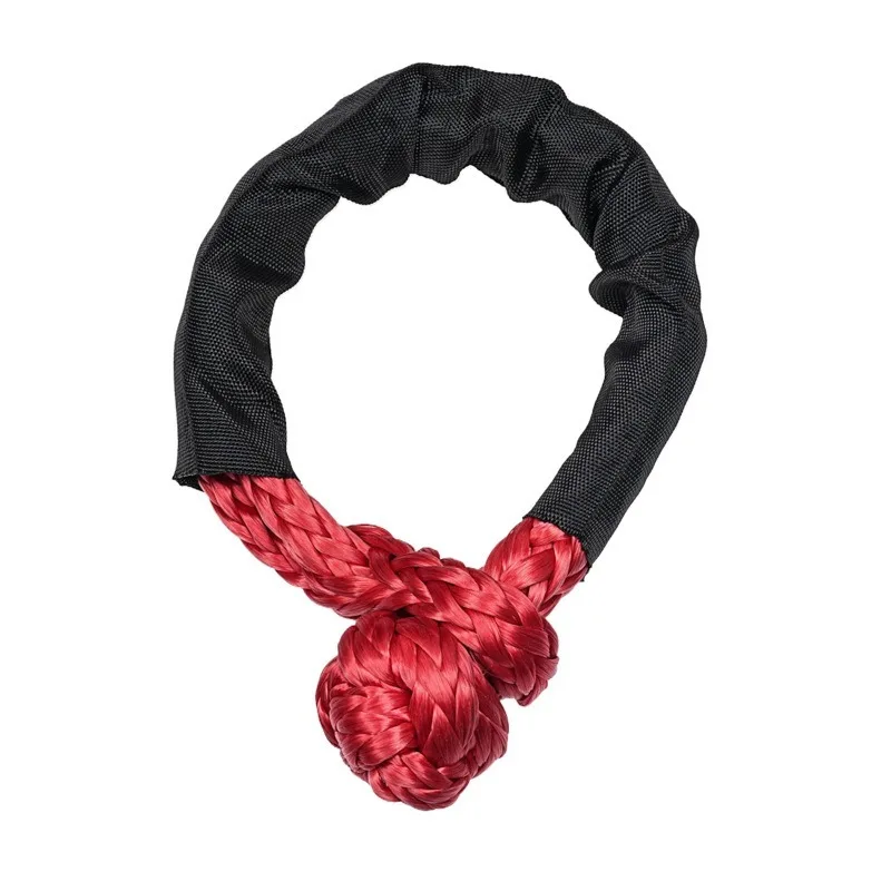 Car Trailer Rope Soft Shackle Polymer Polyethylene Pulling Rope Trailer Rescue Tool Traction Pimple Buckle Fast Delivery