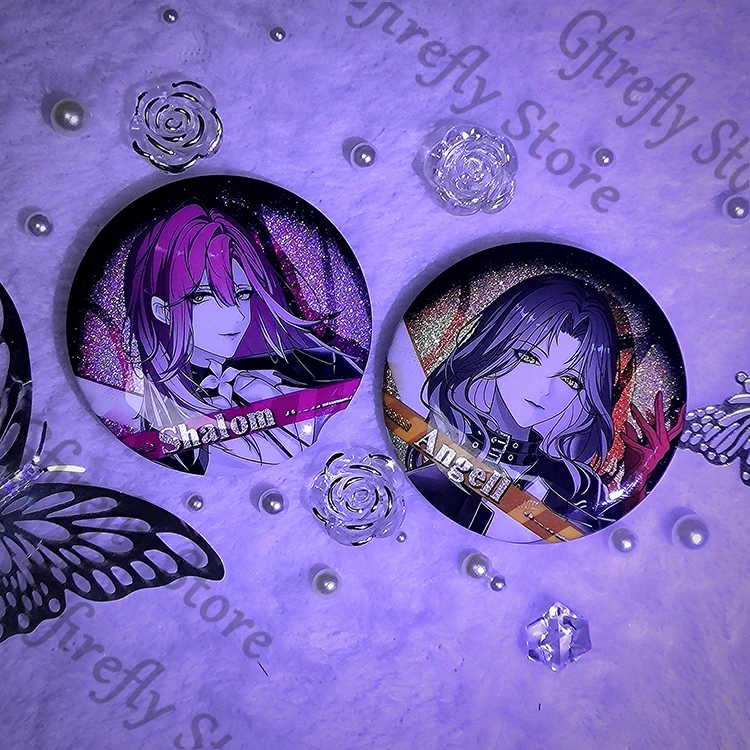 Path To Nowhere Angell Cosplay Broche Badge Identificatie Laser Ticket Cabernet Coquelisch embleem Breastpin Anime Decor Card Set