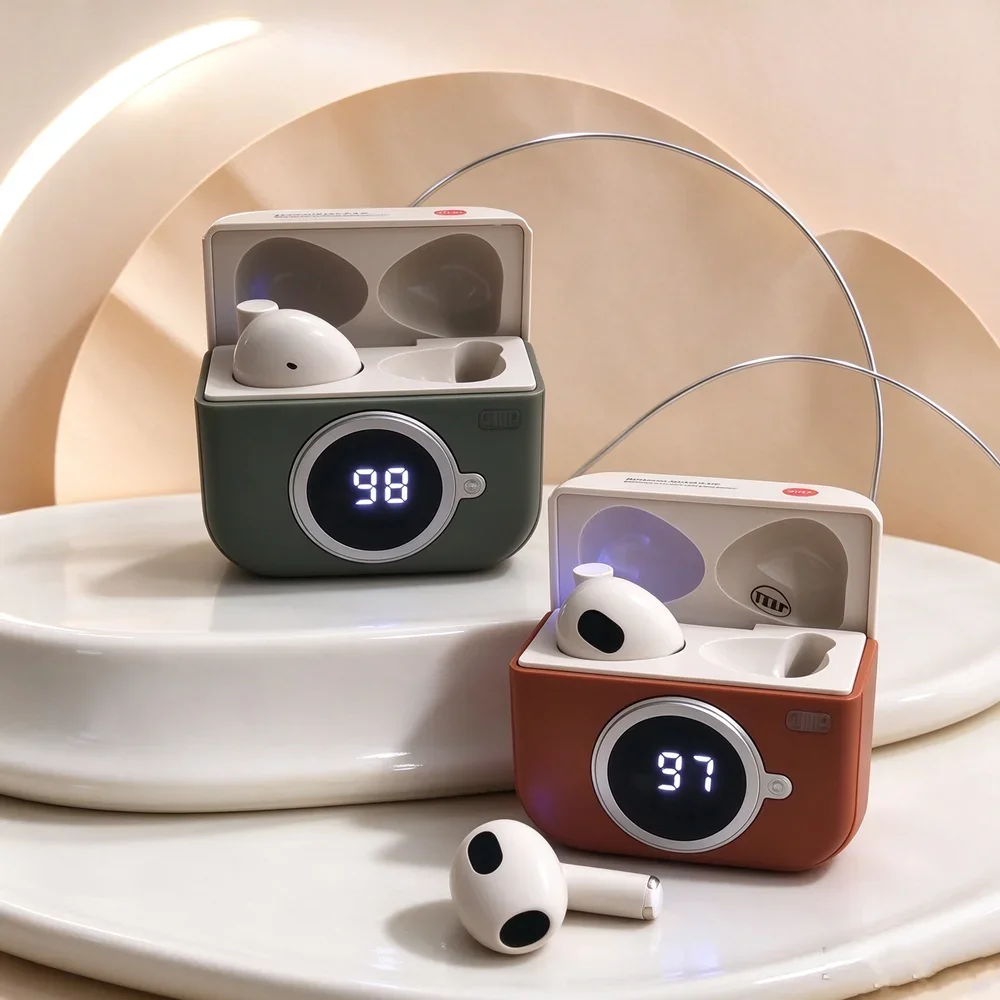 TWS Bluetooth Earbuds Wireless Headset Bring Balanced Stereo Rendering Sensitive Mic Seamless Pairing for Travel