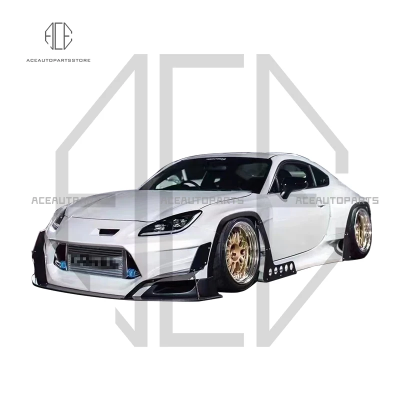 New Rocket Bunny Style Body Kit For Toyota GR86 ZN8 BRZ 2022 Upgrade Conversion Wide Body Kit Front Bumper Fenders Wheel Arches