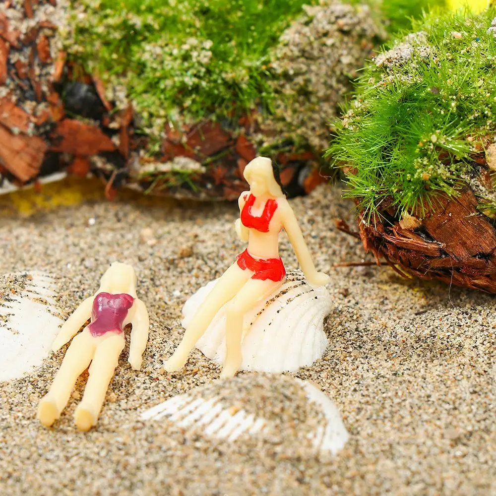 10pcs Different Poses Swimming People Swimming Figures Model Trains Beach Scenery Miniature 1:100/1:150/1:75/1:50 Scale