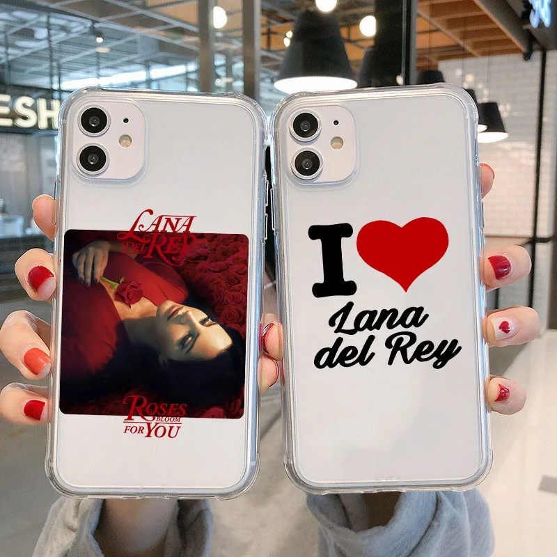 Lana Del Rey Singer Kraft Phone Case for iPhone 15 14 13 12 11 Pro Max X Xs Max XR SE 2020 8 7 Plus Soft Transparent Cover