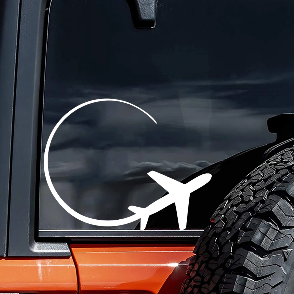 

наклейка на авто Самолет 13х10см Airplane Waterproof Car Sticker Decal for Bumper,Window,Laptop