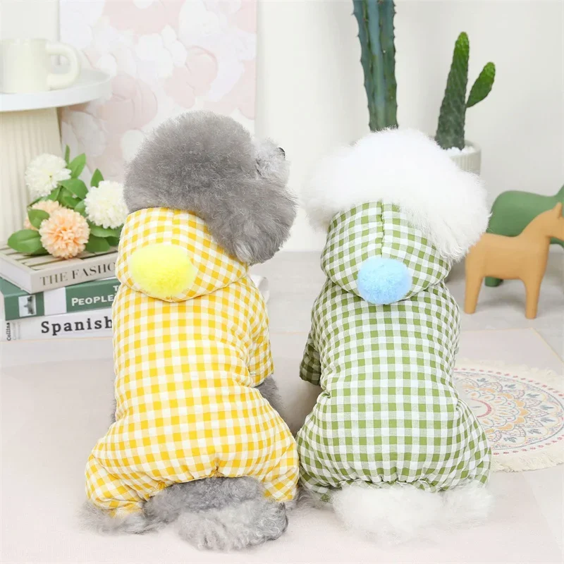 Warm Dog Clothes Coat Jacket Winter Dog Rompers Jumpsuit Puppy Pants Schnauzer Poodle Bichon Pomeranian Yorkie Dog Clothing