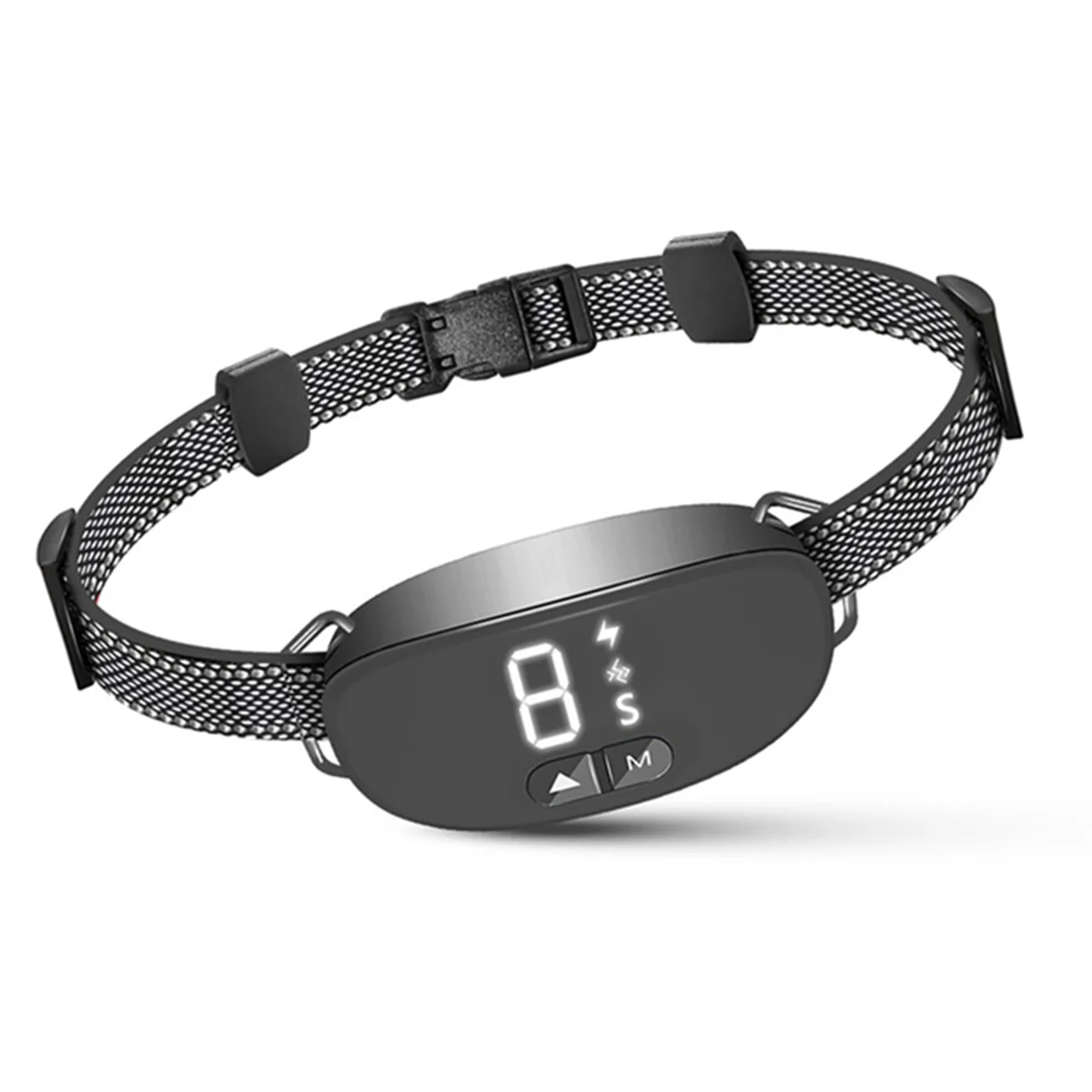 

A59T Dog Bark Collar, Rechargeable IP67 Waterproof Anti Barking Training Collar for Large Medium Small Dogs Pet Supplies(A)