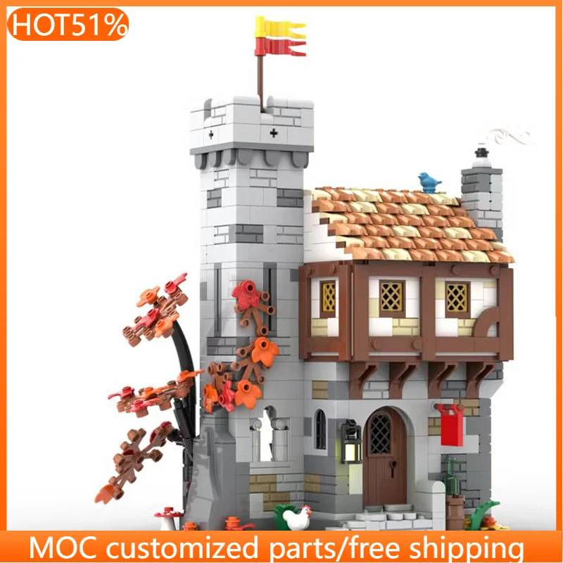 867 ชิ้น ชุดตัวต่อเมดิโอลนีนส์ เกارد อินน์ MOC แบบประกอบเอง ตัวต่อสร้างสรรค์ ดีไซน์สร้างสรรค์ ของเล่นเด็กผู้ชาย ของขวัญวันเกิด