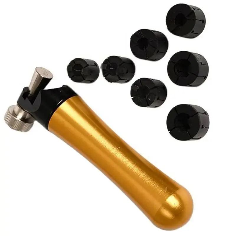 

Инструмент для закрепки камней LLCS-Diamond с зажимом для кольца, алюминиевая ручка, деревянная ручка, набор инструментов для ювелирных изделий, комплект для обработки ювелирных изделий