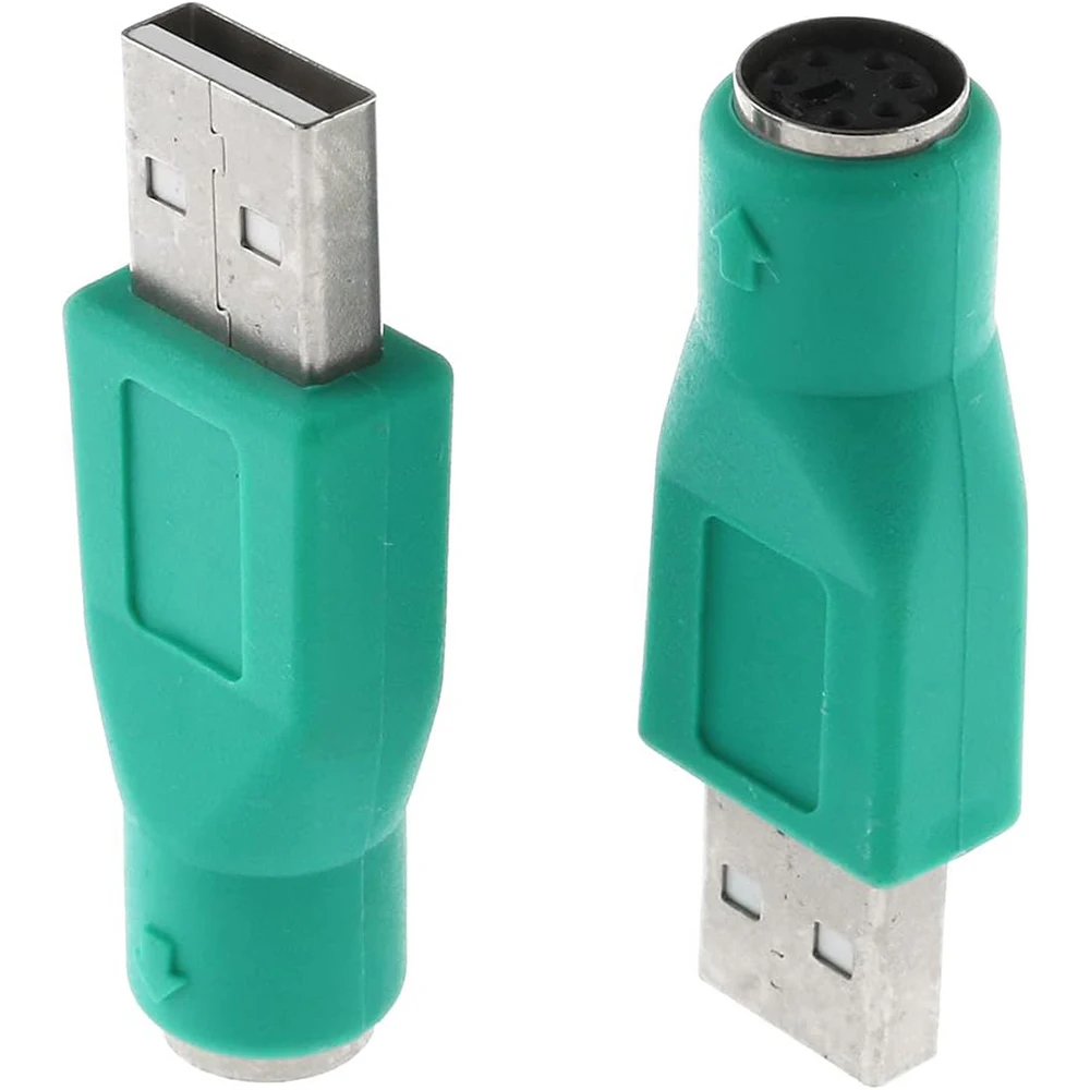 PS2 PS/2 FEMALE TO USB MALE ADAPTOR CONVERTER ADAPTER PC LAPTOP MOUSE KEYBOARD