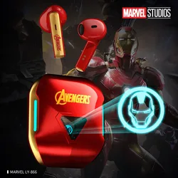 Marvel Bluetooth Earphones Iron Man Captain America Black Panther TWS Gaming Earbuds HIFI Surround Sound Gamer Earphones Toys