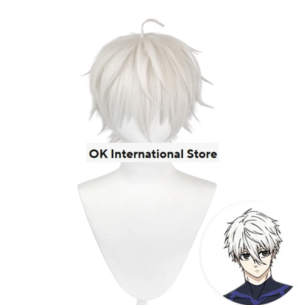 Anime Blue Lock Nagi Seishiro Cosplay Costume Angels and Demons Wig White Uniform Cloak Full Set Wing Prop Man Halloween Suit