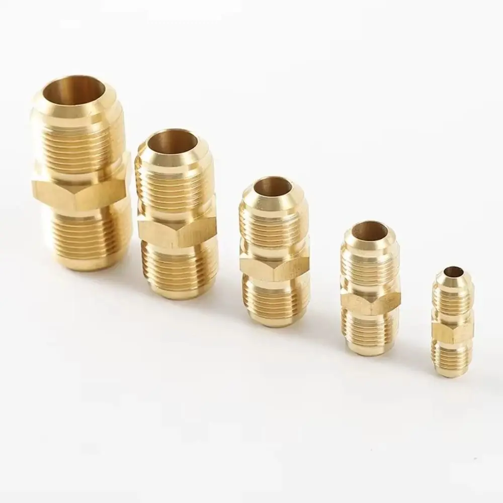 New Male to Male Brass Pipe Fitting Connector 1/4