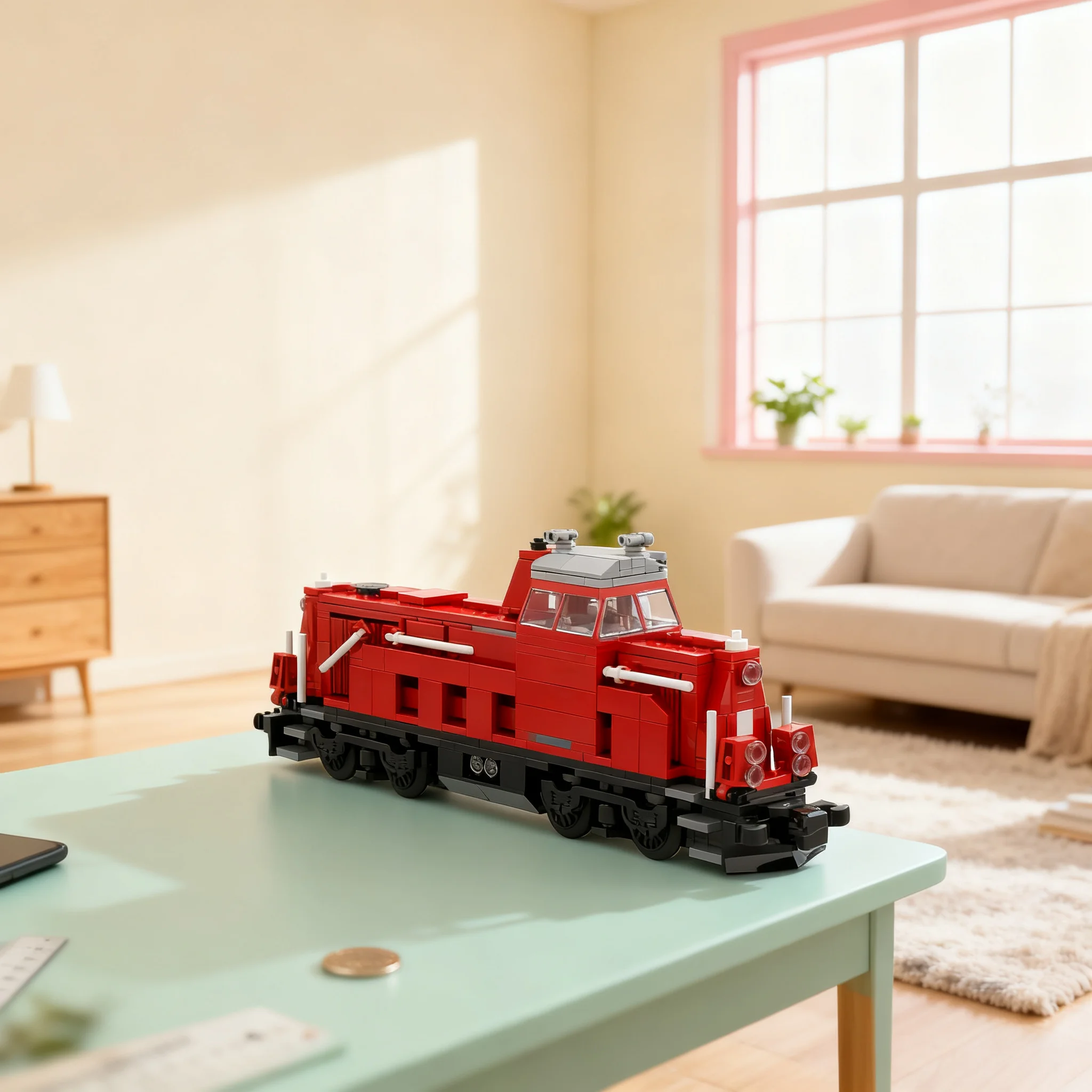 484pcs MOC City Trains Shunting Locomotive Voith Gravita DB BR 265 Model Building Blocks Birthday Assemble Education DIY Display