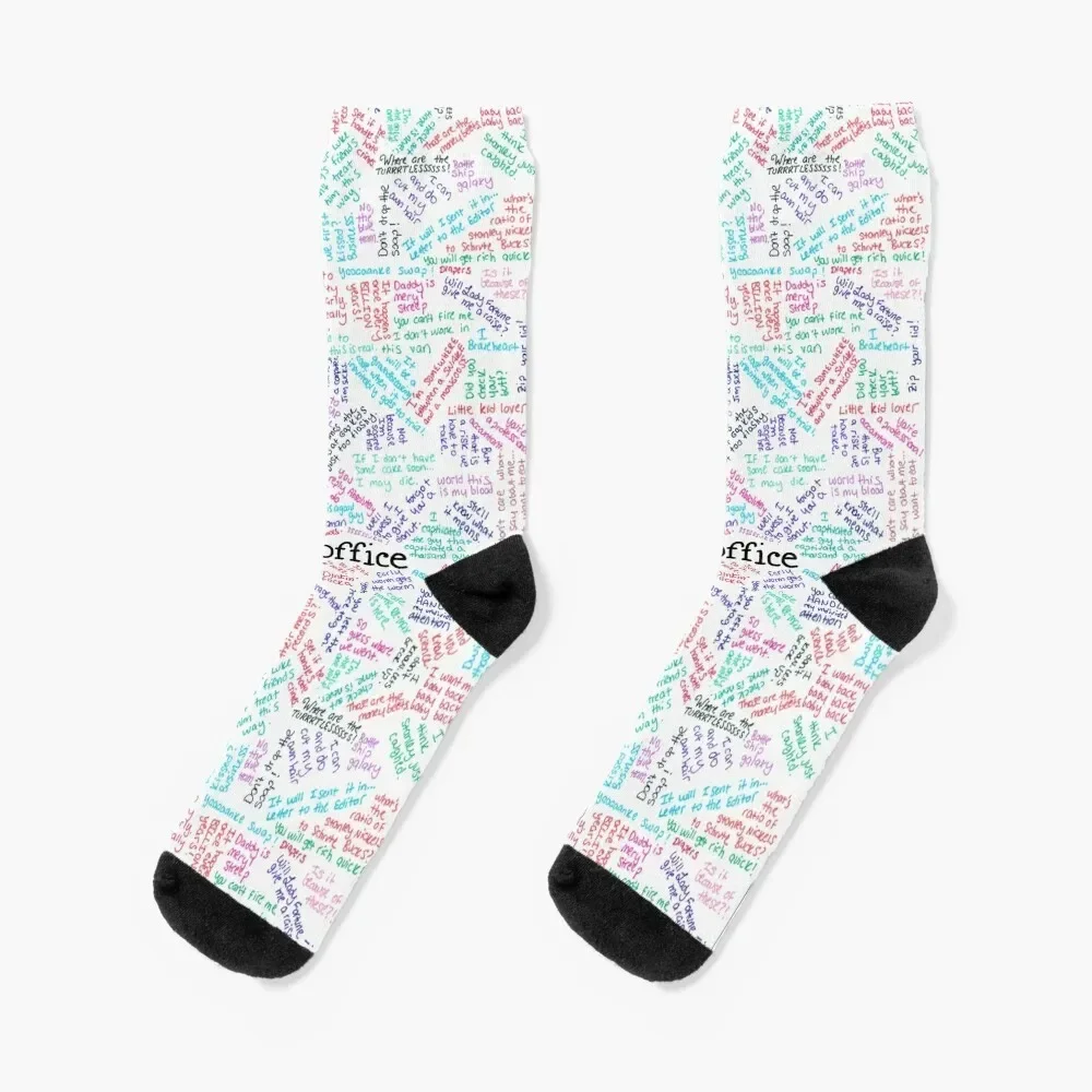 

Quotes of The Office Socks Crossfit warm winter Socks Girl Men's