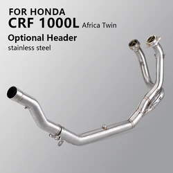 For Honda CRF1000L AFRICA TWIN CRF1000 Slip-on Motorcycle Exhaust Stainless Front Link Pipe 51mm Escape Dirt Moto System Modify