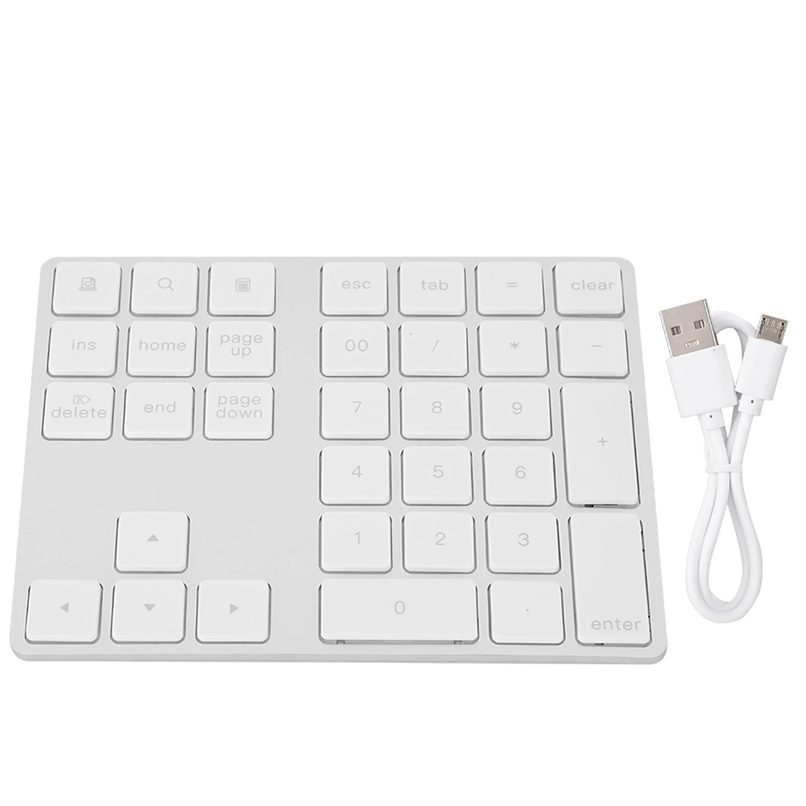 ユニバーサル BT308 34 キーミニ充電式テンキーワイヤレステンキーパッド小型キーボード安定した接続ラップトップ PC オフィス