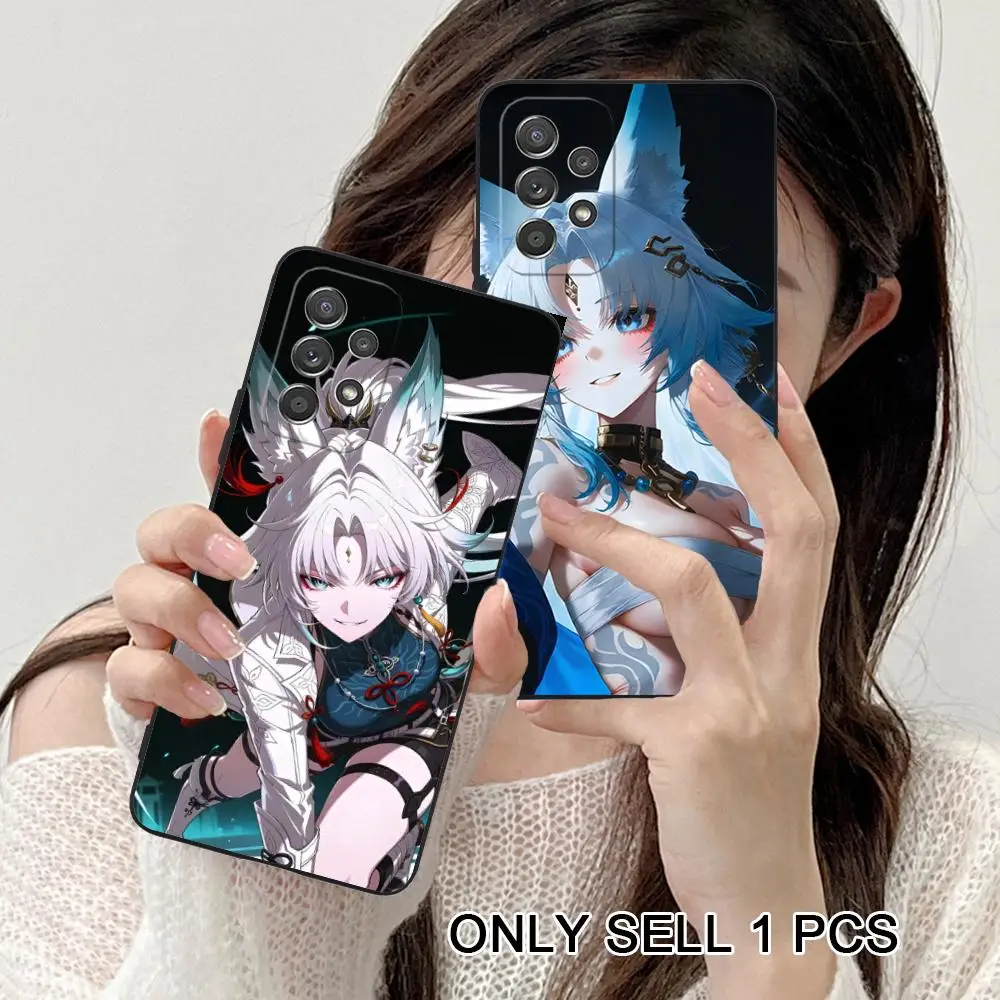 HSR Feixiao Matte TPU Mobile Phone Case for Samsung Galaxy A56 55 54 53 52 51 36 35 34 23 16 15 5G Colorful Cover