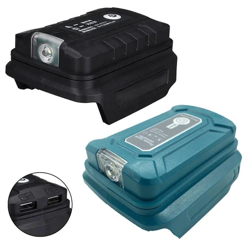 Adaptador Usb Duplo Lâmpada Led para Makita Luz de Trabalho Adaptador Duplo 14.4v Bateria de Lítio 18v Bl1830 Bl1430 Bl1850
