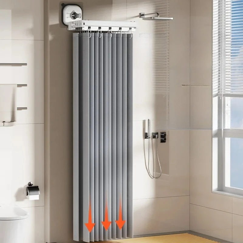 

Быстросохнущая занавеска для душа с присоской - складная перегородка для ванной комнаты с защитой от плесени для киоска для ванны и помещений для хранения воды