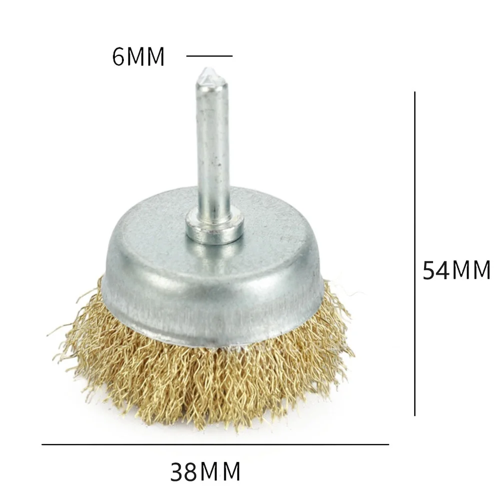 

Professional Stainless Steel Wire Wheel Brush for Grinder Rotary Tool 6mm Shank Copper Plating Rust and Paint Removal